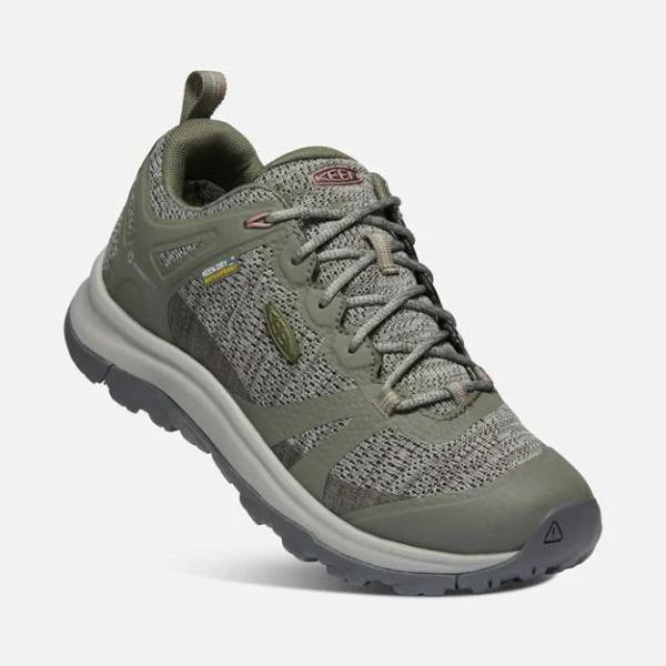 Keen Outlet Women's Terradora II Waterproof Shoe-Dusty Olive/Nostalgia Rose