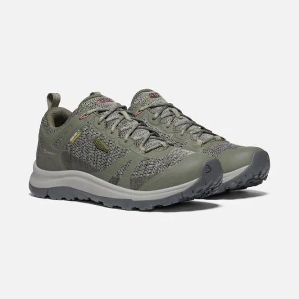 Keen Outlet Women's Terradora II Waterproof Shoe-Dusty Olive/Nostalgia Rose