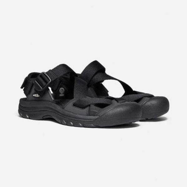 Keen Outlet Men's Zerraport II Sandal-Black/Black