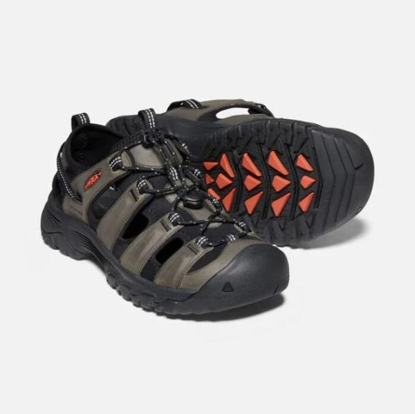 Keen Outlet Men's Targhee III Sandal-Grey/Black - Click Image to Close