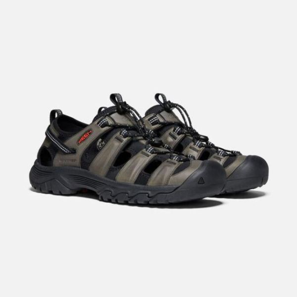 Keen Outlet Men's Targhee III Sandal-Grey/Black - Click Image to Close