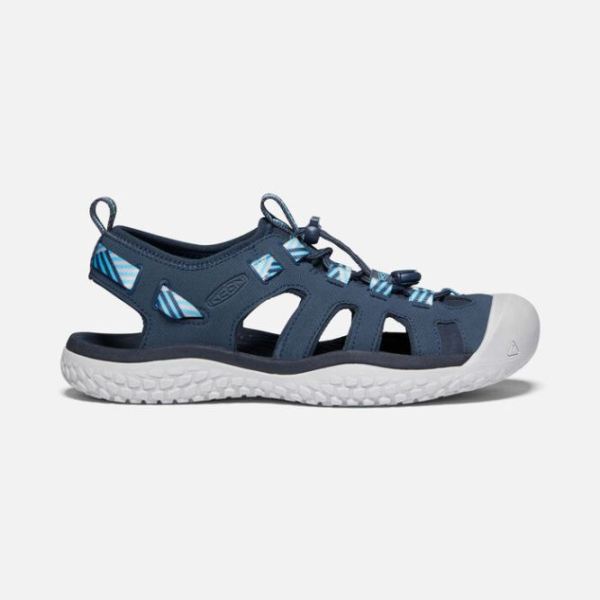 Keen Outlet Women's SOLR Sandal-Navy/Blue Mist - Click Image to Close