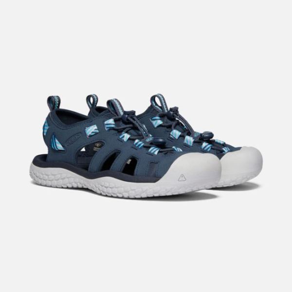 Keen Outlet Women's SOLR Sandal-Navy/Blue Mist