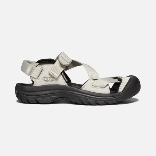 Keen Outlet Women's Zerraport II Sandal-Silver Birch/Black