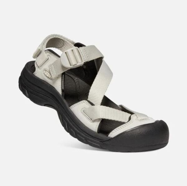 Keen Outlet Women's Zerraport II Sandal-Silver Birch/Black