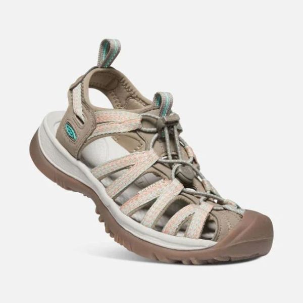 Keen Outlet Women's Whisper-Taupe/Coral - Click Image to Close