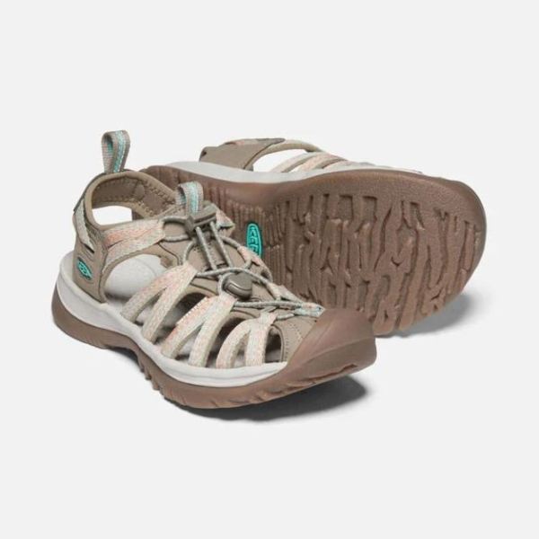 Keen Outlet Women's Whisper-Taupe/Coral