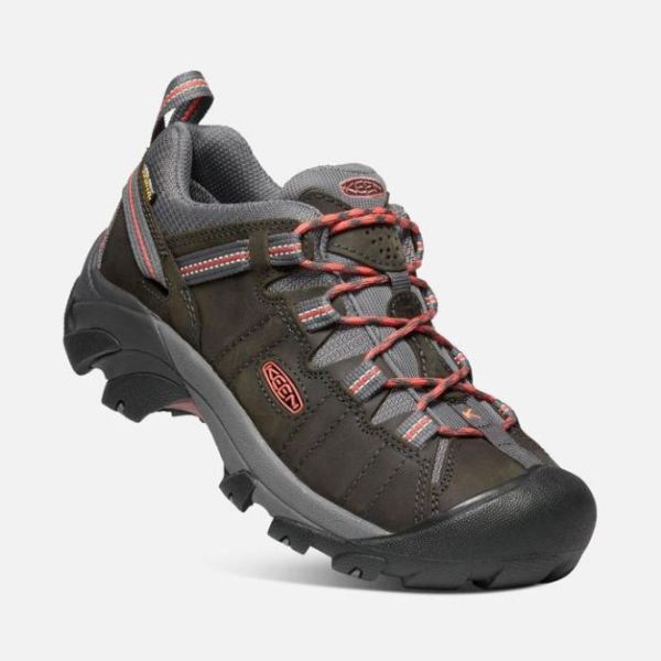 Keen Outlet Women's Targhee II Waterproof-Magnet/Coral - Click Image to Close