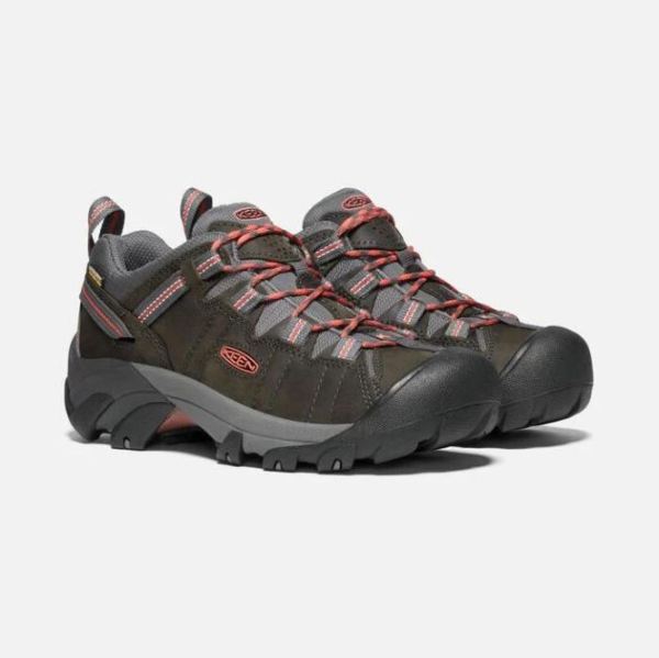 Keen Outlet Women's Targhee II Waterproof-Magnet/Coral