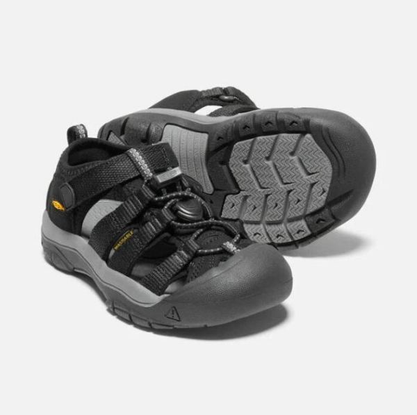 Keen Outlet Little Kids' Newport H2-Black/Keen Yellow