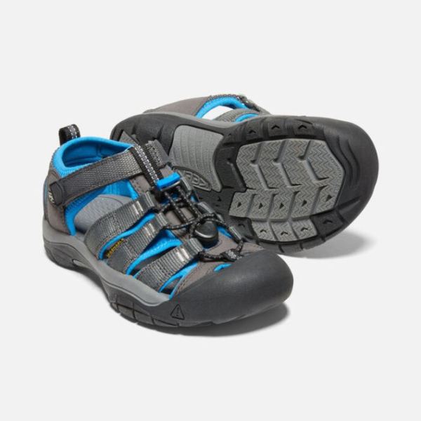 Keen Outlet Big Kids' Newport H2-Magnet/Brilliant Blue