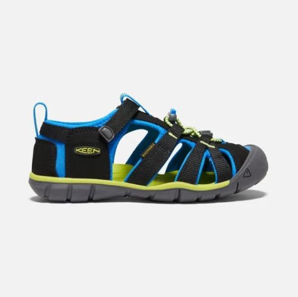 Keen Outlet Big Kids' Seacamp II CNX-Black/Brilliant Blue - Click Image to Close