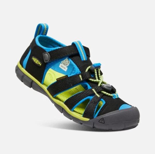 Keen Outlet Big Kids' Seacamp II CNX-Black/Brilliant Blue