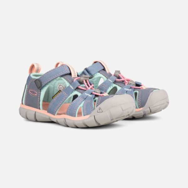 Keen Outlet Big Kids' Seacamp II CNX-Flint Stone/Ocean Wave - Click Image to Close