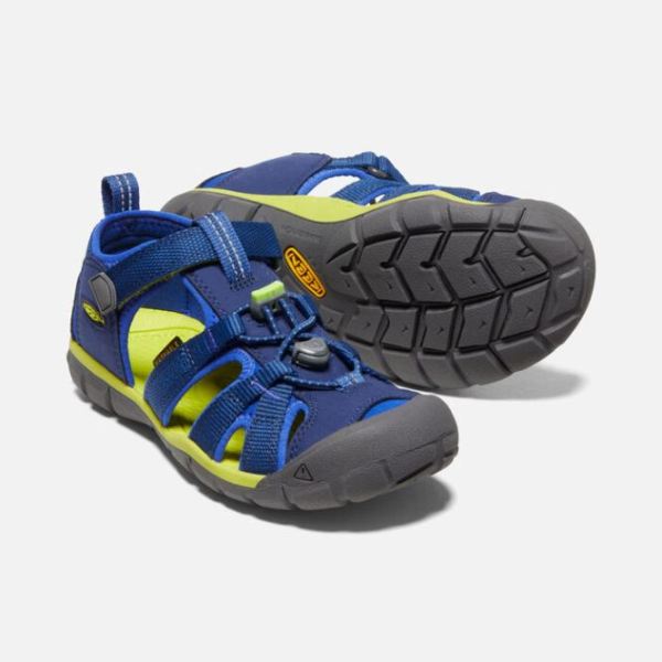 Keen Outlet Big Kids' Seacamp II CNX-Blue Depths/Chartreuse - Click Image to Close