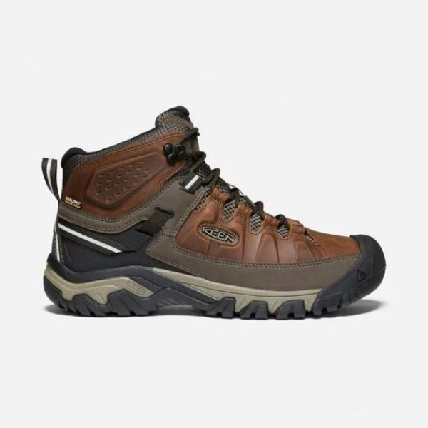 Keen Outlet Men's Targhee III Waterproof Mid-Chestnut/Mulch