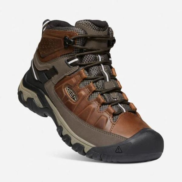 Keen Outlet Men's Targhee III Waterproof Mid-Chestnut/Mulch