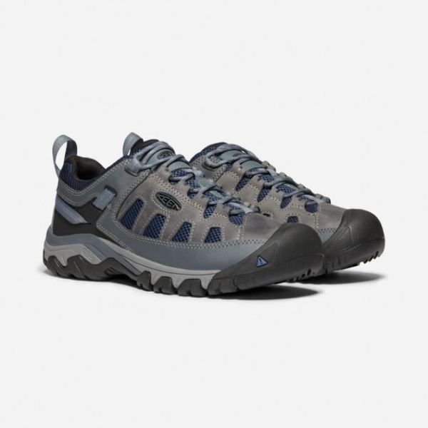 Keen Outlet Men's Targhee Vent-Steel Grey/Majolica Blue - Click Image to Close