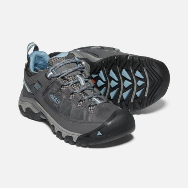 Keen Outlet Women's Targhee III Waterproof-Magnet/Atlantic Blue