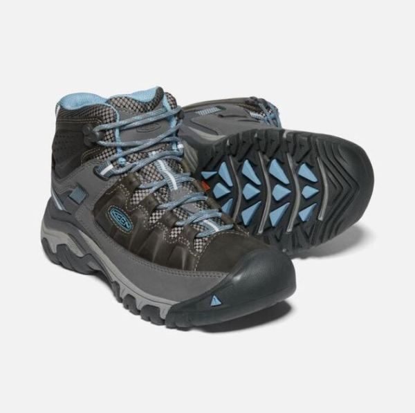 Keen Outlet Women's Targhee III Waterproof Mid-Magnet/Atlantic Blue - Click Image to Close