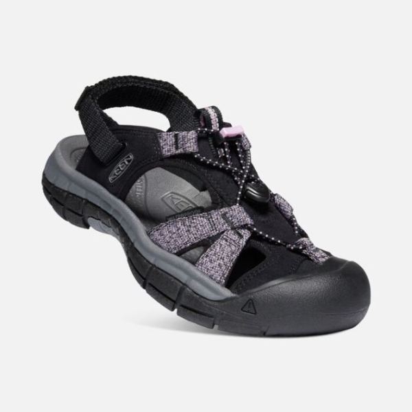 Keen Outlet Women's Ravine H2 Sandal-Black/Dawn Pink - Click Image to Close