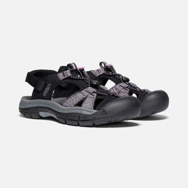 Keen Outlet Women's Ravine H2 Sandal-Black/Dawn Pink