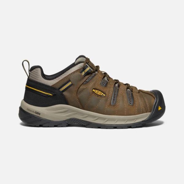 Keen Outlet Men's Flint II (Soft Toe)-Cascade Brown/Golden Rod