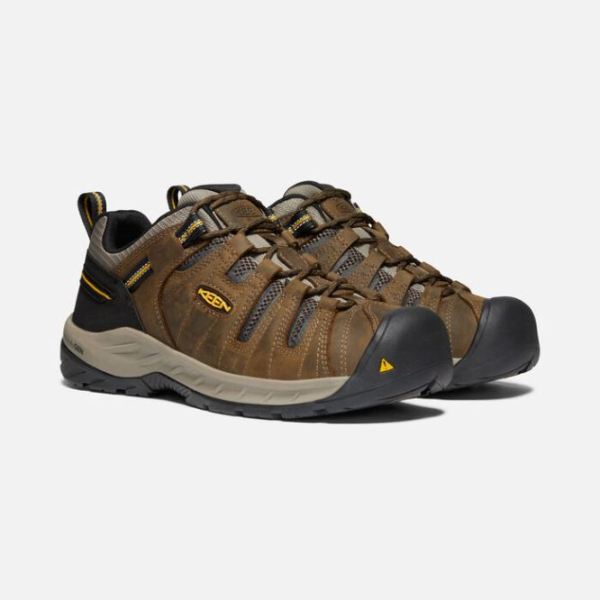 Keen Outlet Men's Flint II (Soft Toe)-Cascade Brown/Golden Rod - Click Image to Close