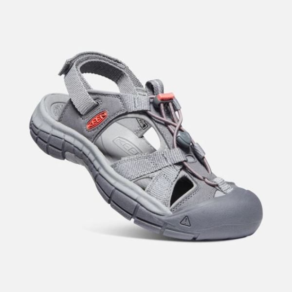 Keen Outlet Women's Ravine H2 Sandal-Steel Grey/Coral - Click Image to Close
