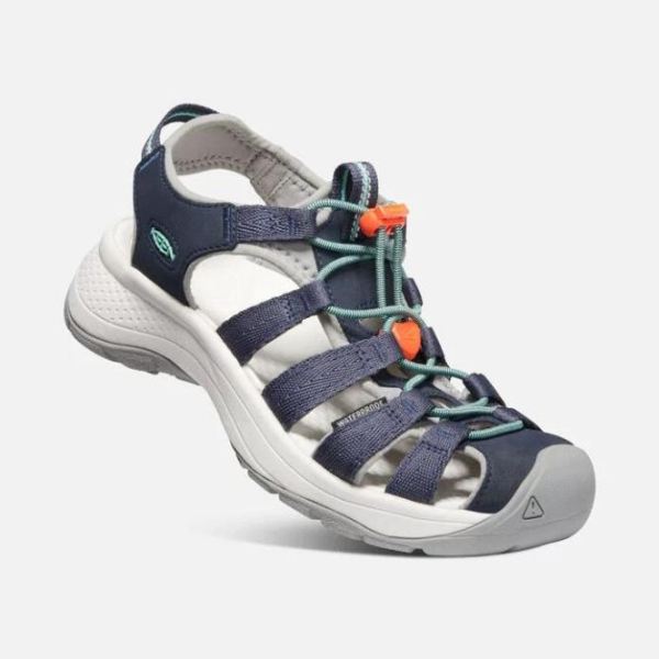 Keen Outlet Women's Astoria West Sandal-Navy/Beveled Glass - Click Image to Close