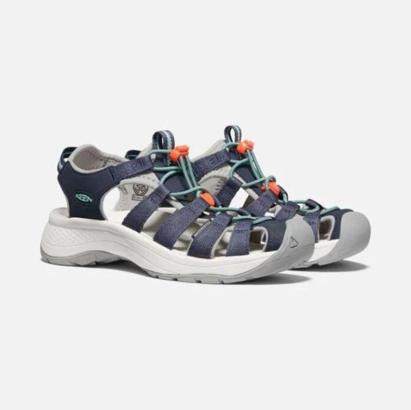 Keen Outlet Women's Astoria West Sandal-Navy/Beveled Glass - Click Image to Close