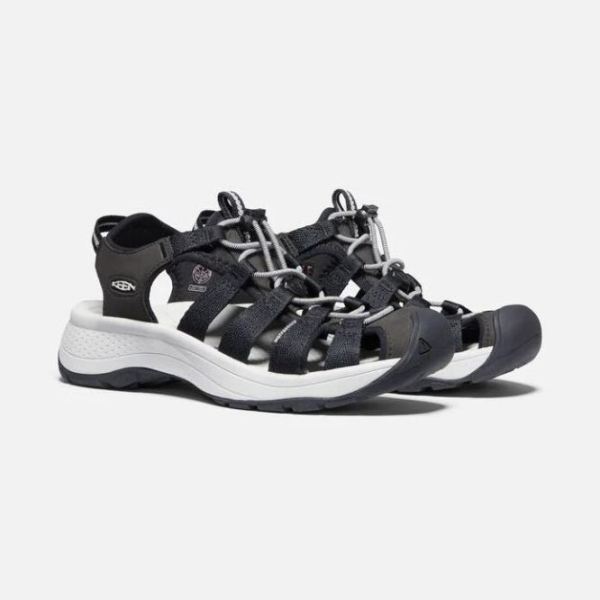 Keen Outlet Women's Astoria West Sandal-Black/Grey - Click Image to Close