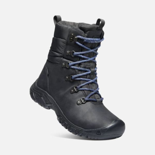 Keen Outlet Women's Greta Waterproof Boot-Black/Black - Click Image to Close