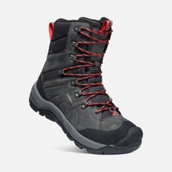 Keen Outlet Men's Revel IV High Polar Boot-Magnet/Red Carpet