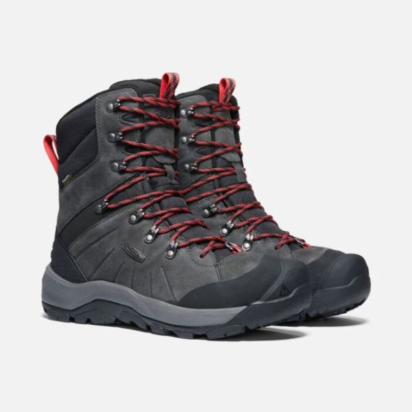 Keen Outlet Men's Revel IV High Polar Boot-Magnet/Red Carpet