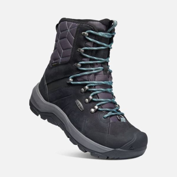 Keen Outlet Women's Revel IV High Polar Boot-Black/North Atlantic