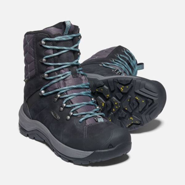 Keen Outlet Women's Revel IV High Polar Boot-Black/North Atlantic