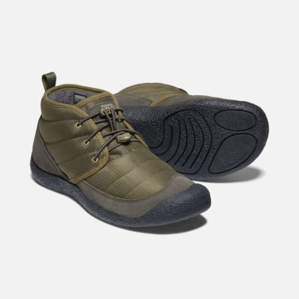 Keen Outlet Men's Howser II Chukka-Dark Olive/Black