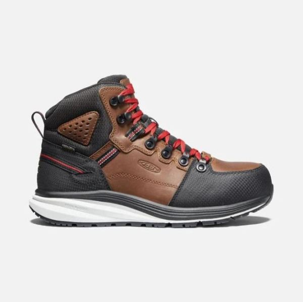 Keen Outlet Men's Red Hook Waterproof Boot (Carbon-Fiber Toe)-Tobacco/Black - Click Image to Close