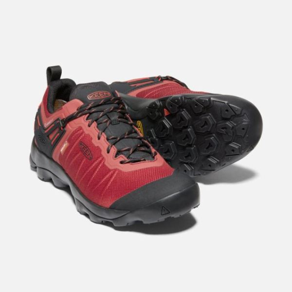 Keen Outlet Men's Venture Waterproof-Ketchup/Black - Click Image to Close