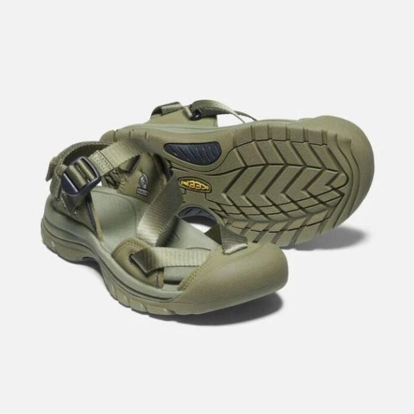 Keen Outlet Women's Zerraport II Sandal-Olive Drab/Black