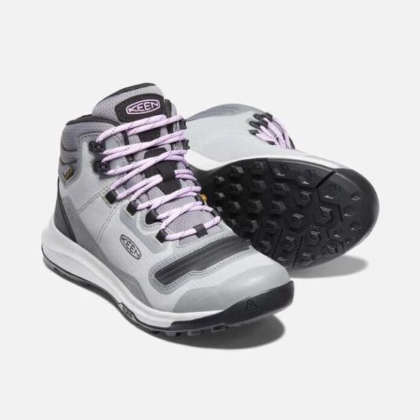 Keen Outlet Women's Tempo Flex Waterproof Boot-Steel Grey/African Violet