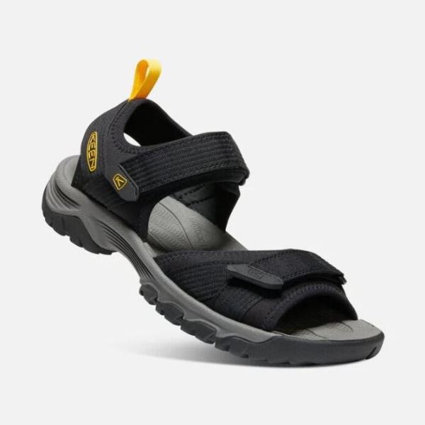 Keen Outlet Men's Targhee III Open-Toe H2-Black/Yellow