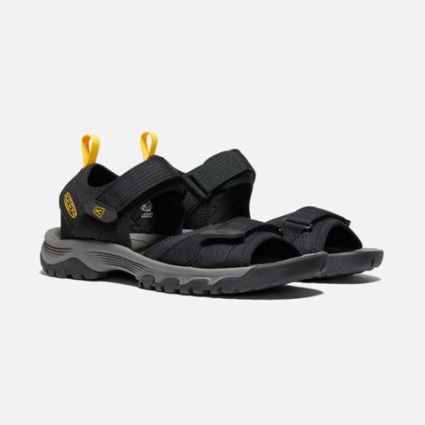 Keen Outlet Men's Targhee III Open-Toe H2-Black/Yellow - Click Image to Close