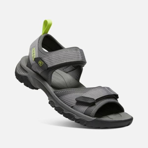 Keen Outlet Men's Targhee III Open-Toe H2-Steel Grey/Evening Primrose - Click Image to Close