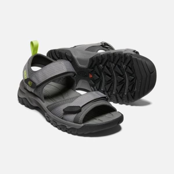 Keen Outlet Men's Targhee III Open-Toe H2-Steel Grey/Evening Primrose - Click Image to Close