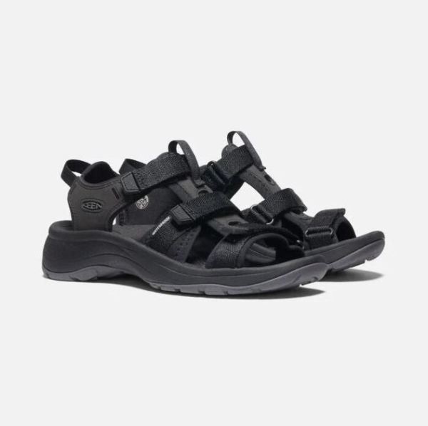 Keen Outlet Women's Astoria West Open-Toe Sandal-Black/Black - Click Image to Close