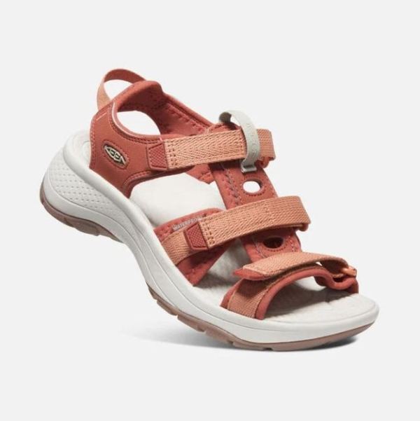 Keen Outlet Women's Astoria West Open-Toe Sandal-Redwood/Pheasant - Click Image to Close