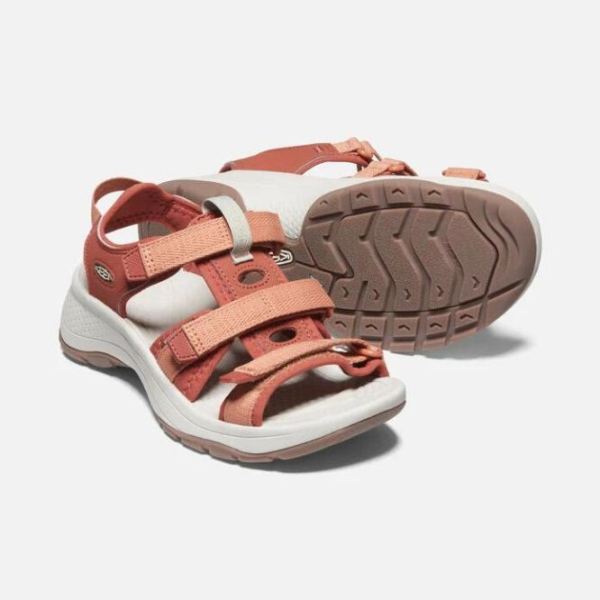 Keen Outlet Women's Astoria West Open-Toe Sandal-Redwood/Pheasant