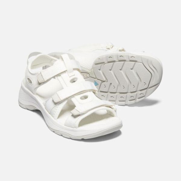 Keen Outlet Women's Astoria West Open-Toe Sandal-White - Click Image to Close